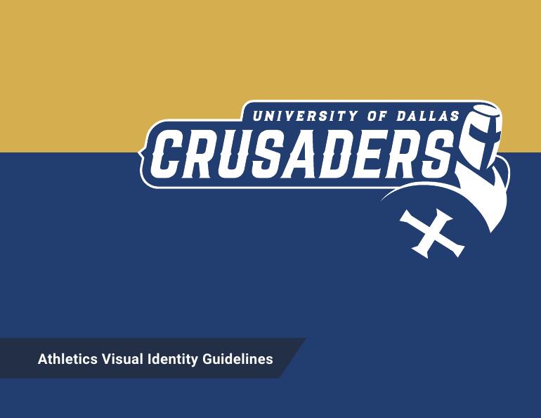 Cover of the University of Dallas Athletics Visual Identity Guidelines
